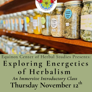 Exploring Energetics of Herbalism 11/12/26