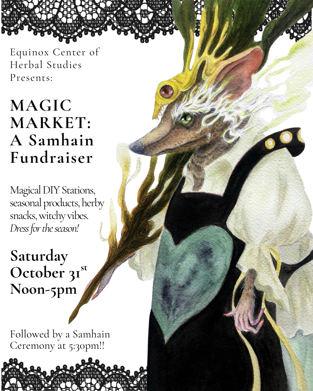 MAGIC MARKET: A Samhain Fundraiser for Equinox 10/31/26